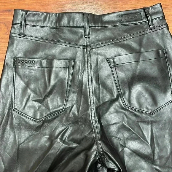 Blank NYC Need You Tonight - Leather Five-Pocket High-Rise Pants size 27 - Picture 13 of 14